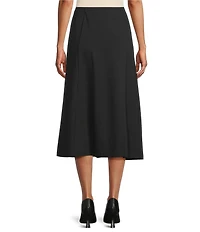 Investments Black Pull-On Midi Skirt