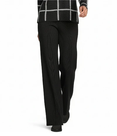 Investments Black Wide Leg Full Length Pants