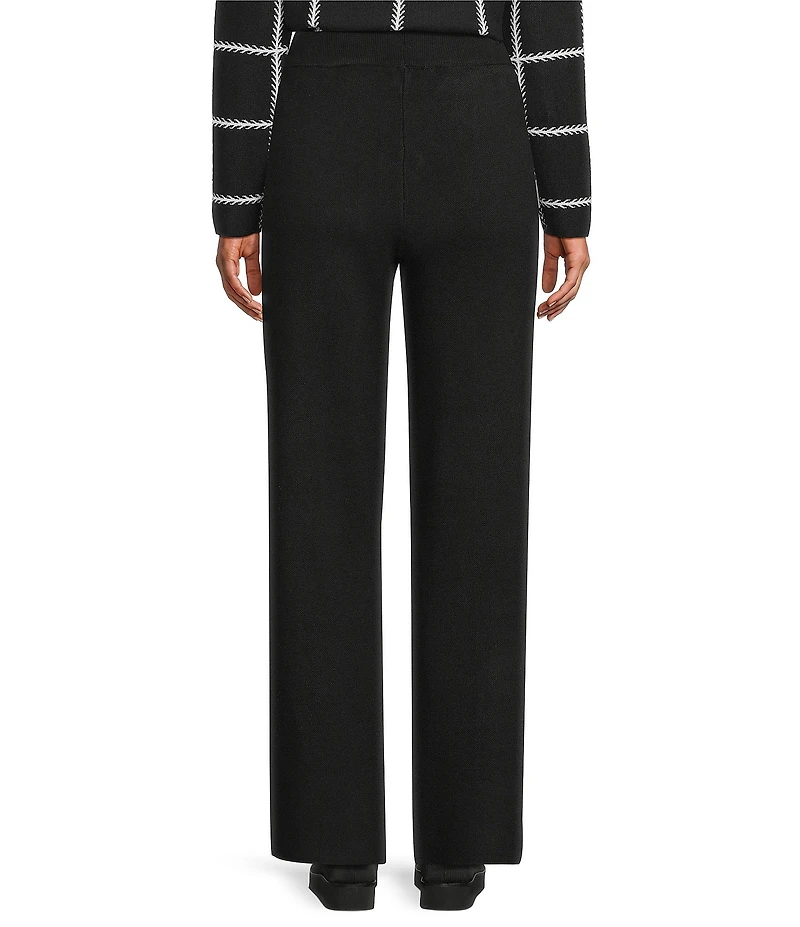 Investments Black Wide Leg Full Length Pants