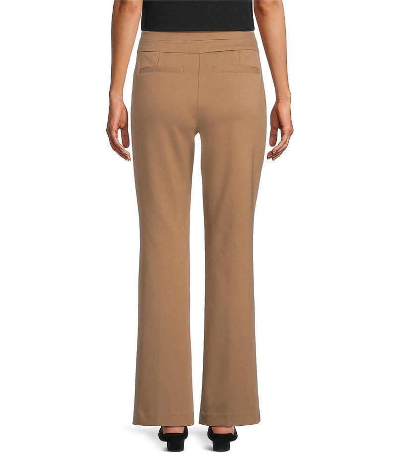 Investments Coca Mocha Heather Seamed Waist Straight Leg Pants