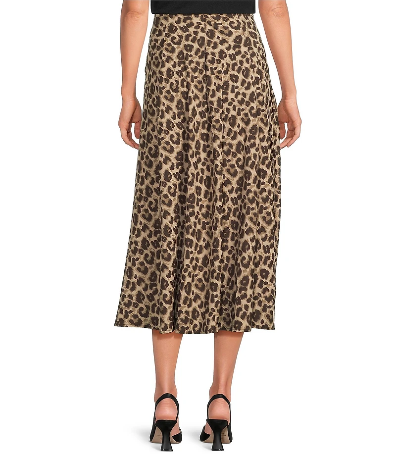 Investments Coffee Bean Pull-On Midi Skirt
