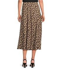 Investments Coffee Bean Pull-On Midi Skirt