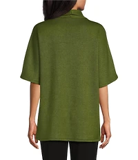 Investments Elbow Sleeve Open Front Knit Cardigan