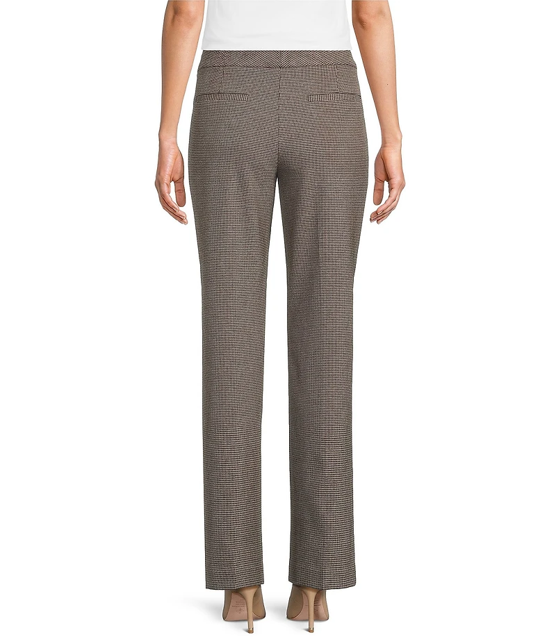 Investments Houndstooth 5TH AVE Fit Straight Leg Pants