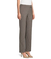 Investments Houndstooth 5TH AVE Fit Straight Leg Pants