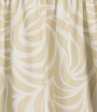 Investments Julie Ivory Pebble Scroll 3/4 Sleeve Y-Neck Button Down Blouse