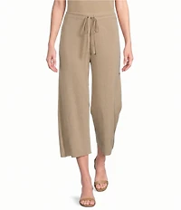 Investments Linen Blend Pull-On Wide Leg Crop Pants