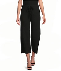 Investments Linen Blend Pull-On Wide Leg Crop Pants