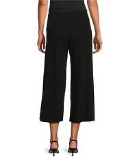 Investments Linen Blend Pull-On Wide Leg Crop Pants