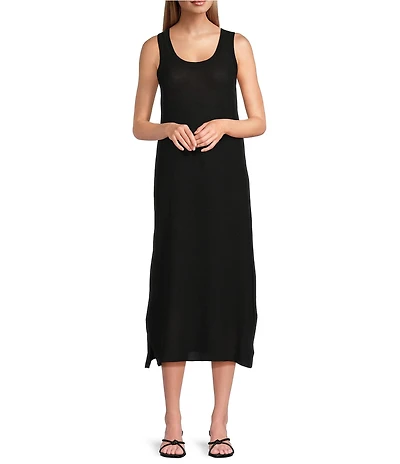 Investments Linen-Blend Sleeveless Sheath Dress
