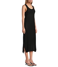 Investments Linen-Blend Sleeveless Sheath Dress