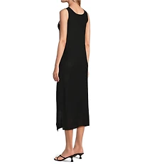 Investments Linen-Blend Sleeveless Sheath Dress