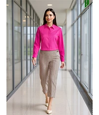Investments Park Ave Pull On Wide Leg Crop Pants