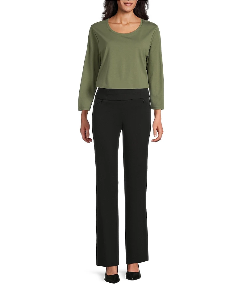 Investments Performance Traveler Pullover 3/4 Sleeve Scoop Neck Top