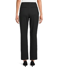 Investments Petite Black Pintuck Slim Leg Pants