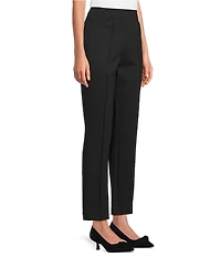 Investments Petite Black Pintuck Slim Leg Pants