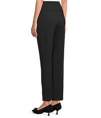 Investments Petite Black Pintuck Slim Leg Pants