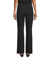Investments Petite Black Seamed Waist Straight Leg Pants