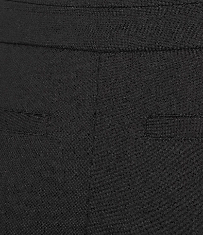 Investments Petite Black Seamed Waist Straight Leg Pants
