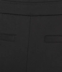 Investments Petite Black Seamed Waist Straight Leg Pants