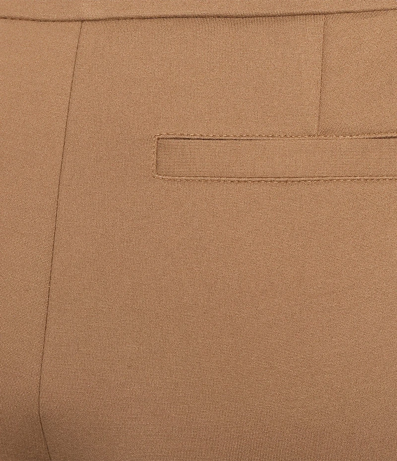 Investments Petite Coca Mocha Heather Seamed Waist Straight Leg Pants