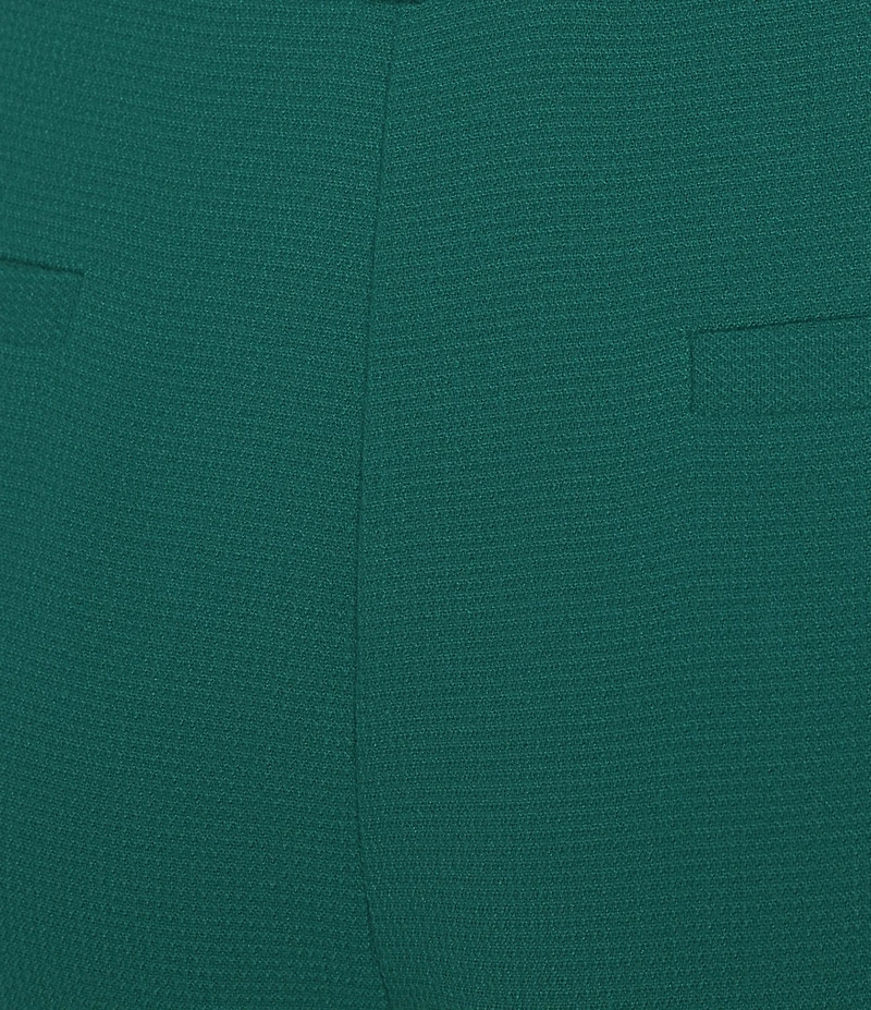 Investments Petite Flare Leg Pull-On Basket Weave Pants
