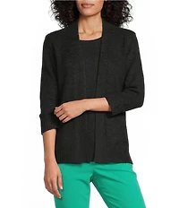 Investments Petite Size 3/4 Sleeve Open Front Cardigan