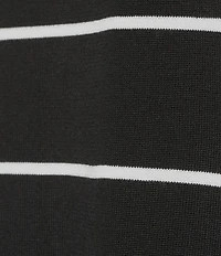 Investments Petite Size 3/4 Sleeve V-Neck Striped Sweater Top