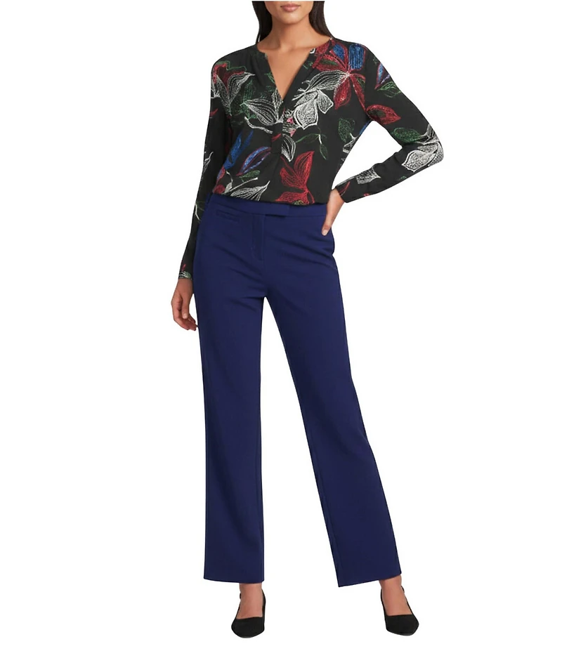 Investments Petite Size 5TH AVE Fit Straight Leg Pants