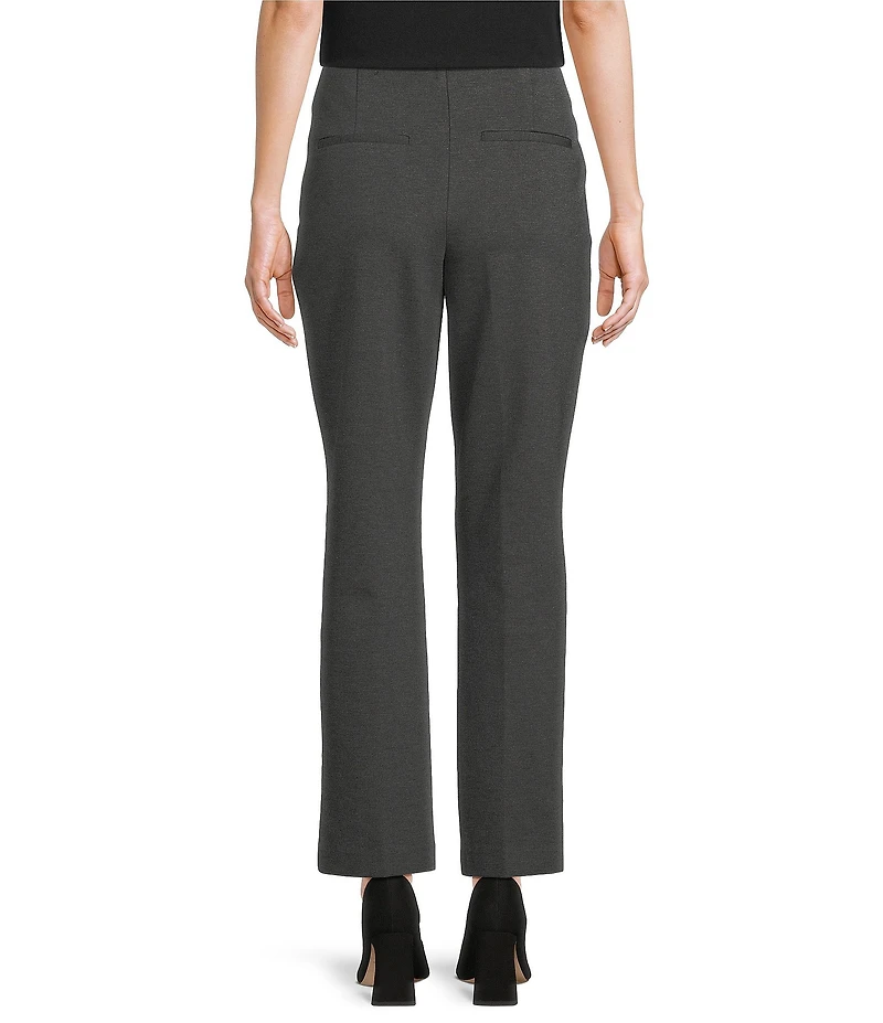 Investments Petite Size Medium Gray Heather Pintuck Slim Leg Pants