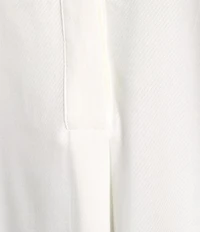 Investments Petite Size Nora Long Sleeve Y-Neck Drapey Twill Blouse