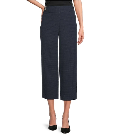Investments Petite Size PARK AVE fit Elite Stretch Pull-On Wide Leg Crop Pants