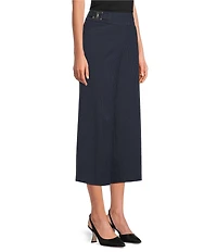 Investments Petite Size PARK AVE fit Elite Stretch Pull-On Wide Leg Crop Pants