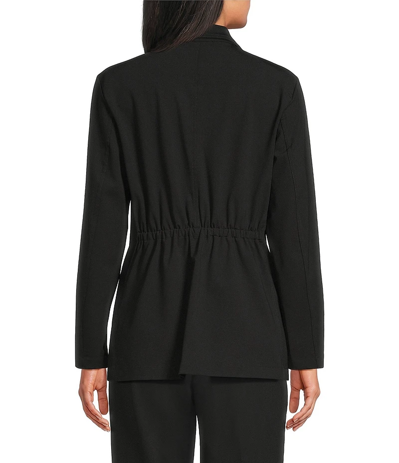Investments Petite Size Performance Traveler Long Sleeve One Button Notch Lapel Blazer
