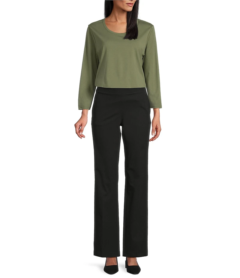 Investments Petite Size Performance Traveler Straight Leg Pants