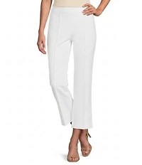 Investments Petite Size Pull-On Light Weight Ponte Kick Flare Crop Pants