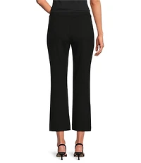 Investments Petite Size Pull-On Light Weight Ponte Kick Flare Crop Pants