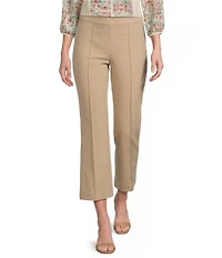 Investments Petite Size Pull-On Light Weight Ponte Kick Flare Crop Pants