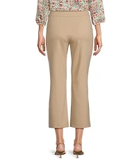 Investments Petite Size Pull-On Light Weight Ponte Kick Flare Crop Pants