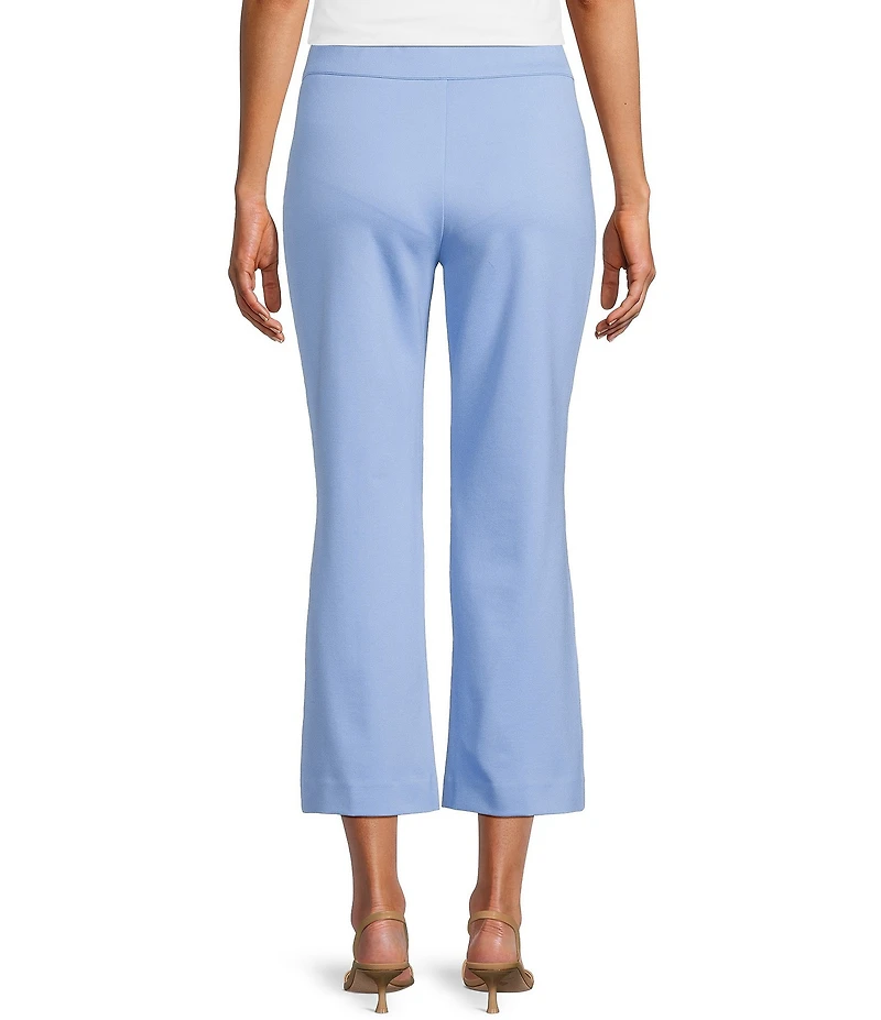 Investments Petite Size Pull-On Light Weight Ponte Kick Flare Crop Pants