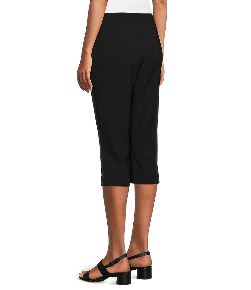 Investments Petite Size Pull-On Pintuck Capri Pants