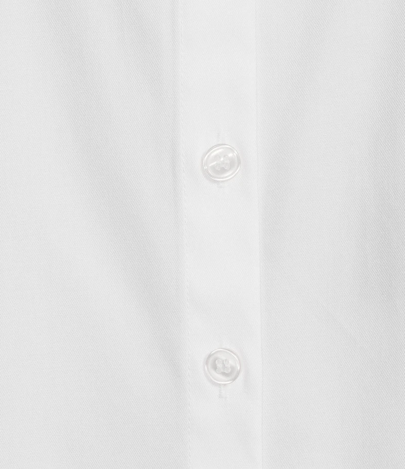 Investments Petite Size Rachel 3/4 Sleeve Point Collar Button Front Shirt