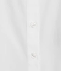 Investments Petite Size Rachel 3/4 Sleeve Point Collar Button Front Shirt