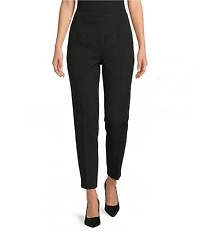 Investments Petite Size Slim Leg Ankle Pull-On Pique Pants