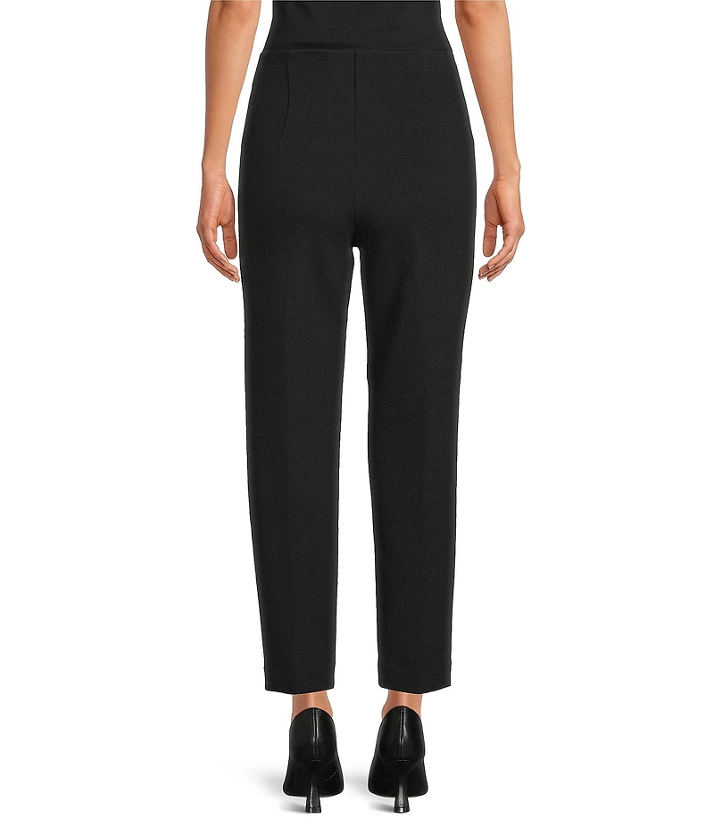 Investments Petite Size Slim Leg Ankle Pull-On Pique Pants