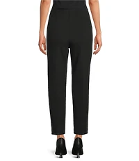 Investments Petite Size Slim Leg Ankle Pull-On Pique Pants