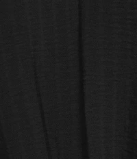 Investments Petite Size Textured Stripe Tie Front V-Neck 3/4 Sleeve Top