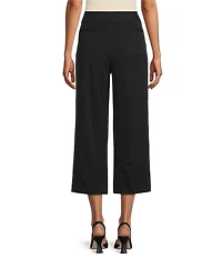 Investments Petite Size the PARK AVE fit Elite Stretch Pull-On Wide Leg Crop Pants