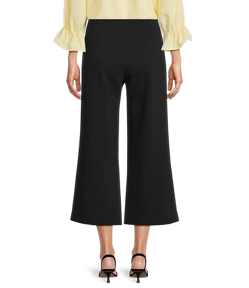 Investments Petite Size the PARK AVE fit Elite Stretch Wide Leg Crop Pants