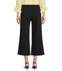 Investments Petite Size the PARK AVE fit Elite Stretch Wide Leg Crop Pants